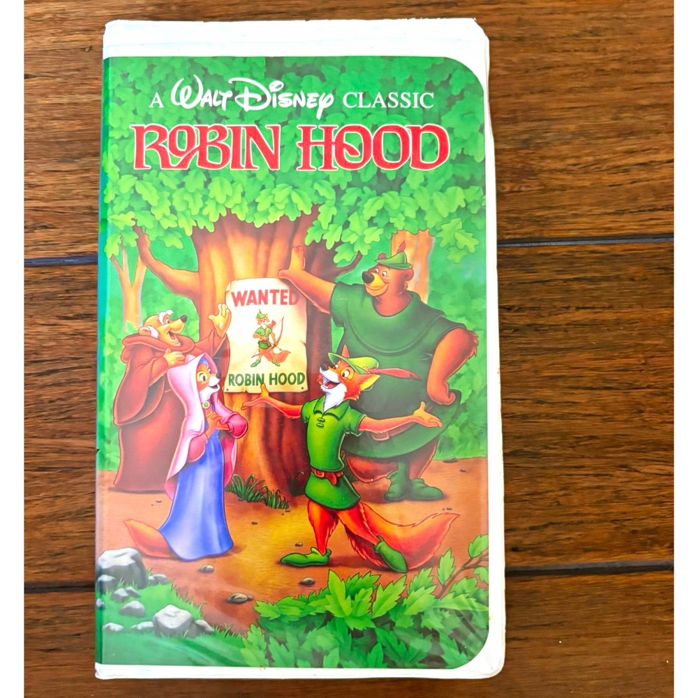 Walt Disney Home Video Robin Hood (1984) VHS Classic G Clamshell NTSC English